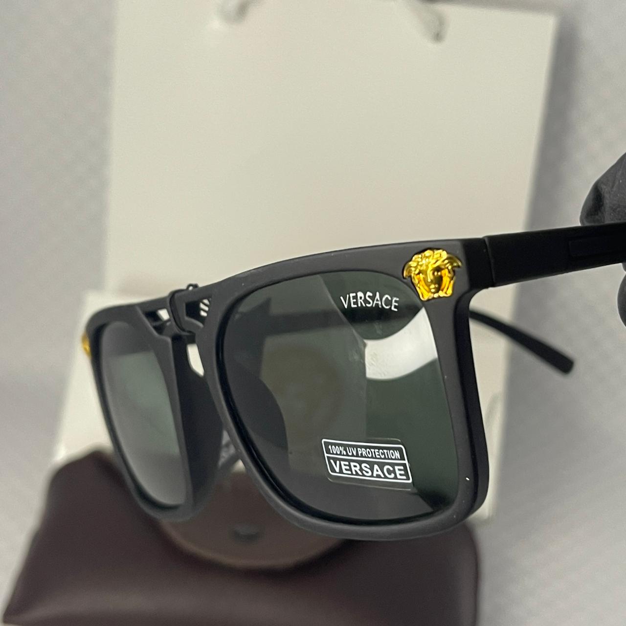 stylish black sunglasses from Versace