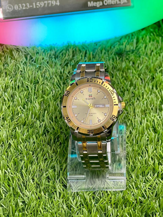 SWISH Watch Men's Quartz Steel Stainless Bracelet