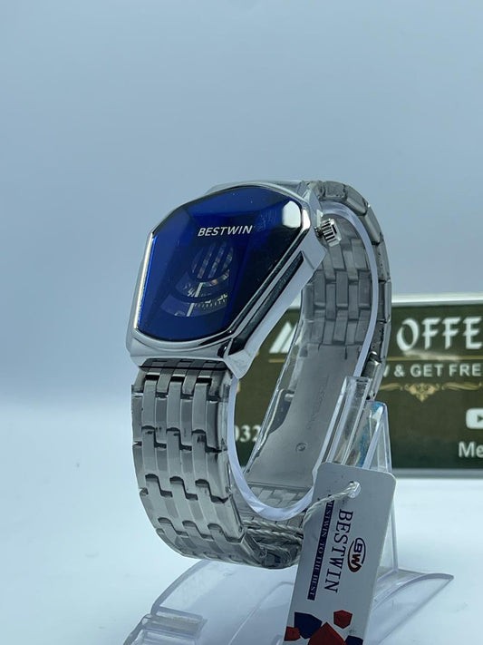 BESTWIN Watch Silver chain blue dial