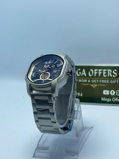 Bvlgari Octo Skeleton Automatic Watch (Silver Edition)