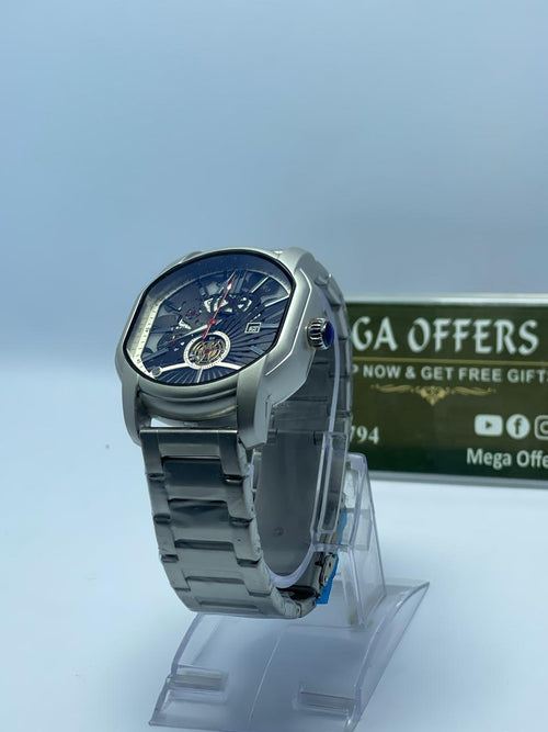 Bvlgari Octo Skeleton Automatic Watch (Silver Edition)