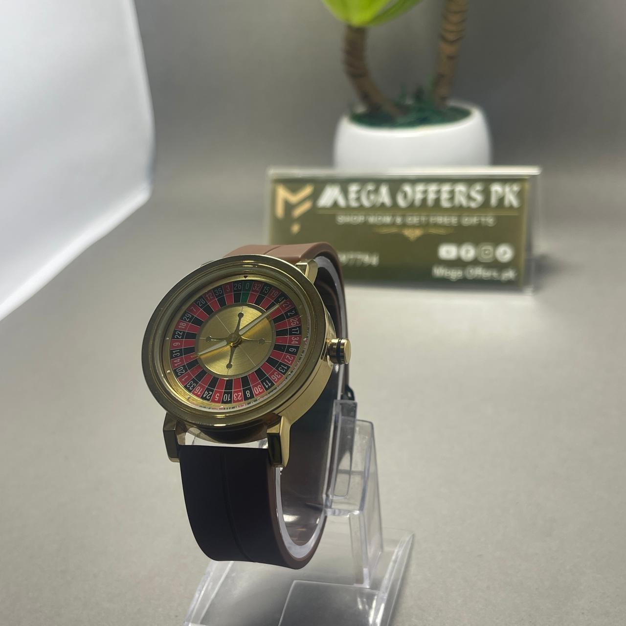 Luxury Casino Style Watch – Bold &amp; Unique Design
