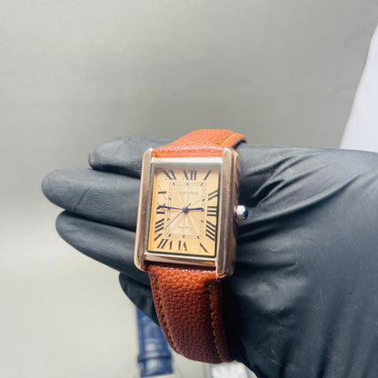Cartier Tank Must Style Watch – Roman Numeral 3 Strap Colours