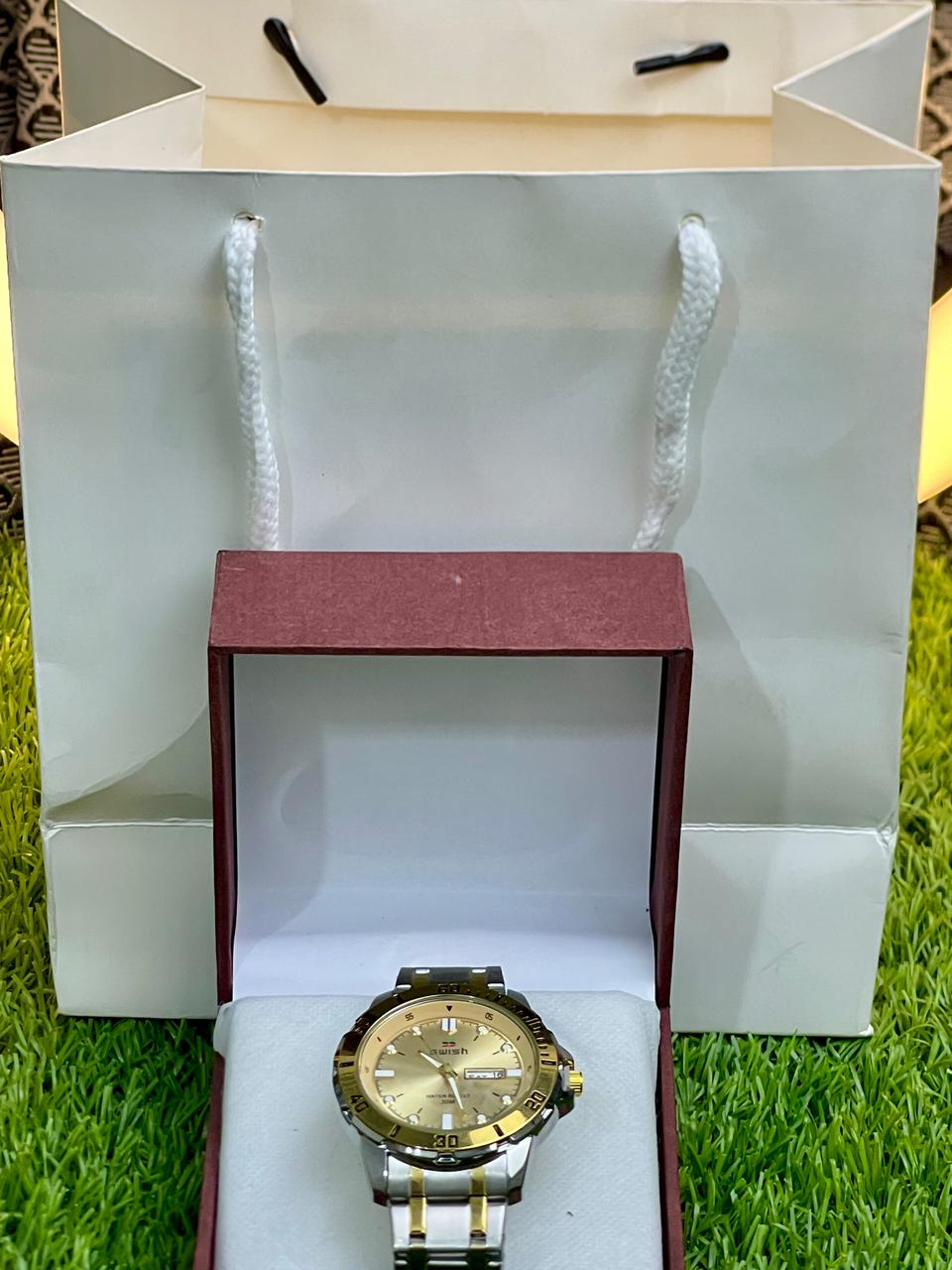 SWISH Watch Men's Quartz Steel Stainless Bracelet
