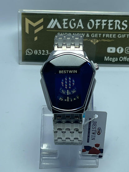 BESTWIN Watch Silver chain blue dial