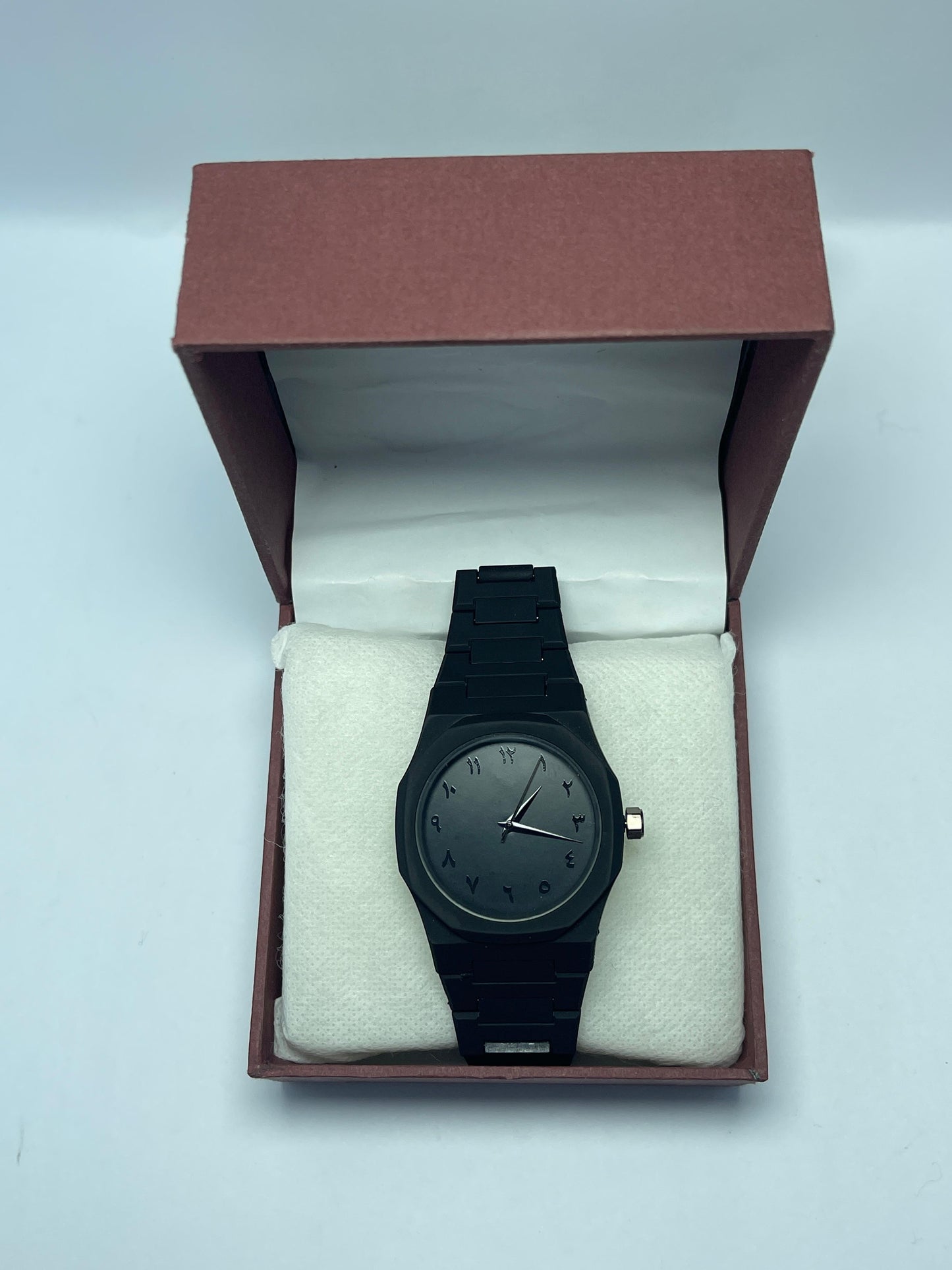 Black Arabic Aura Watch for Men – Stylish Dial