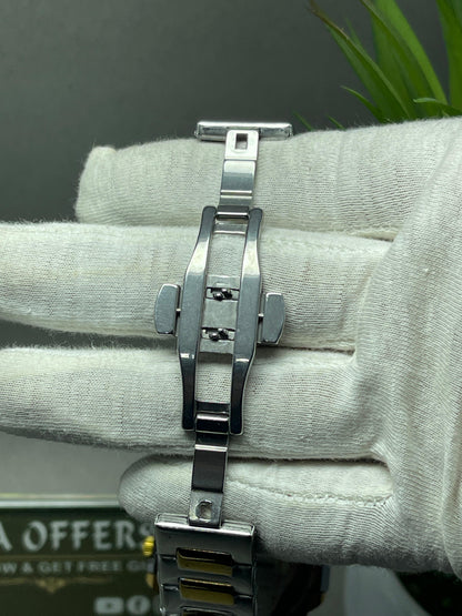 Luxury Gold-Tone Blue Dial Watch