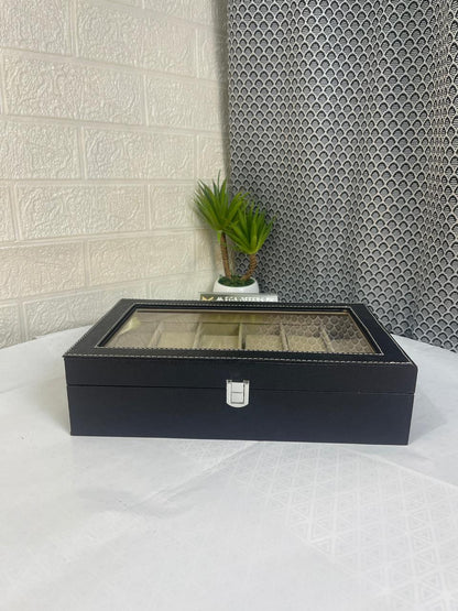 Premium Quality 12 grid PU leather watch display box
