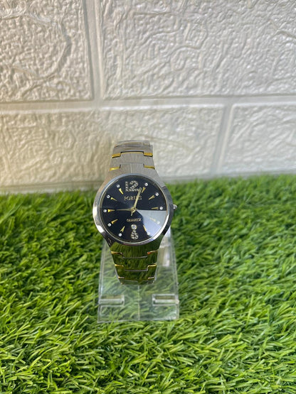 PORUS Quartz Elegant Watch – Black Dial