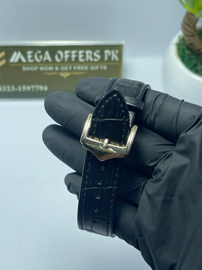 Luxury Skeleton Style Gold Men's Watch