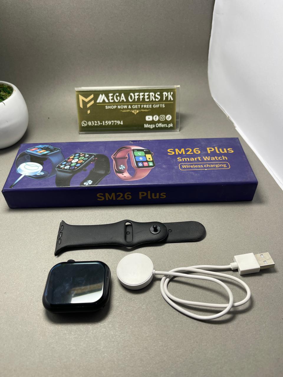 SM26 Plus Smart Watch – Stylish &amp; Feature-Packed Companion