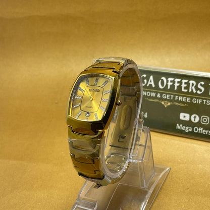 Elegant Gold Quartz Watch – Premium Luxury Design