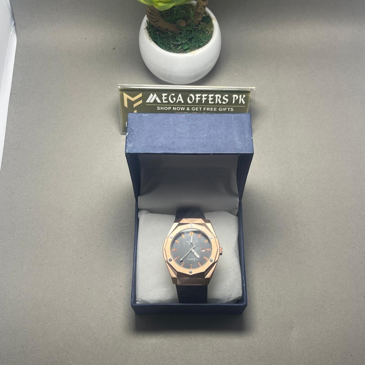 Luxury Gold-Style HUBLOT Watch – Premium Look &amp; Feel