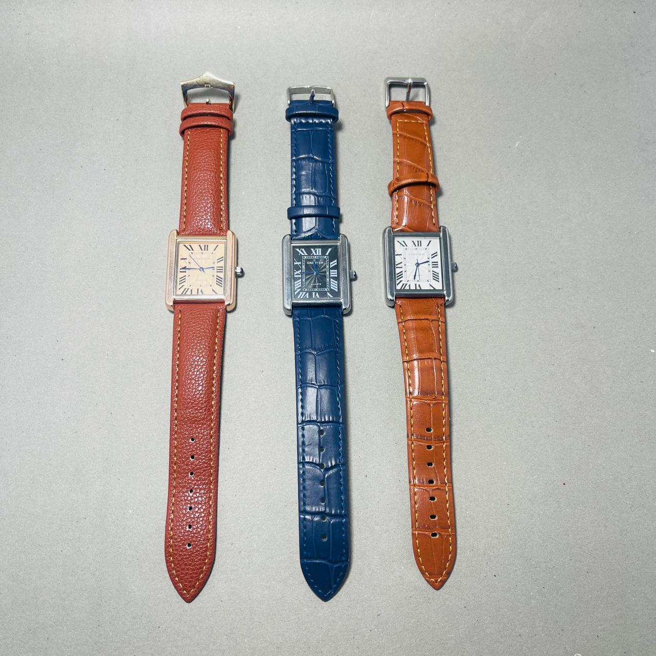 Cartier Tank Must Style Watch – Roman Numeral 3 Strap Colours